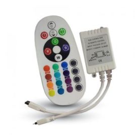 LED RGB V-TAC controller με dimmer υπερύθρων 24 κουμπιά(3625)