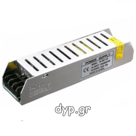 Τροφοδοτικό για LED Μεταλλικό Slim 100W 8.5Α 12V DC(AC6132)
