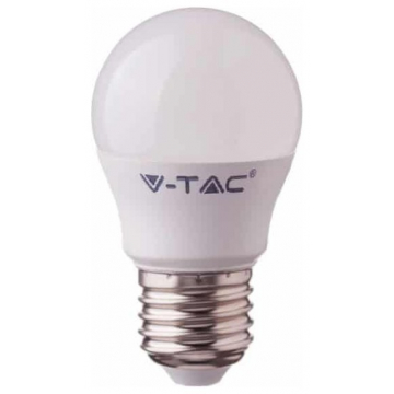 LED V-TAC Έξυπνη Λάμπα Ε27 G45 4.5W RGB + Θερμό και Ψυχρό Λευκό Dimmable Συμβατή με Amazon Alexa και Google Home 2755 (2755)